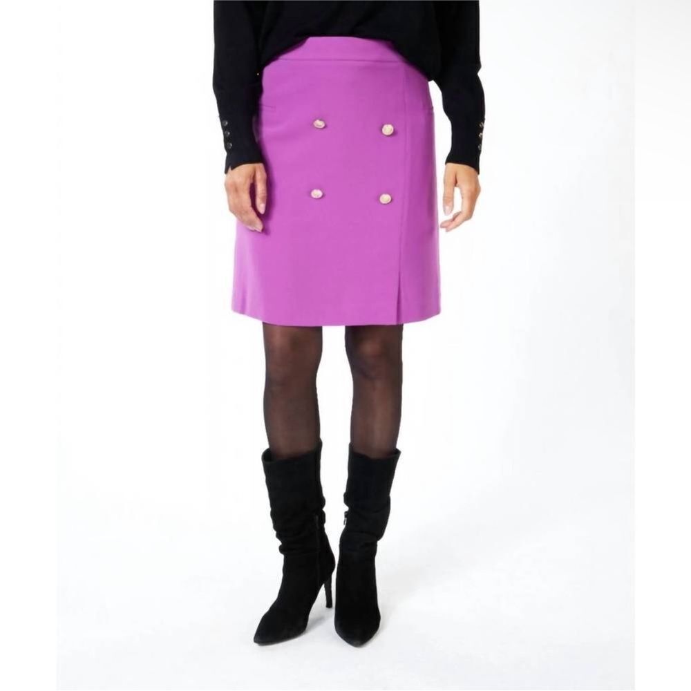 ESQUALO | NEW! Violet Skirt Short City Knee Length Button Skirt Women’s Size 6
